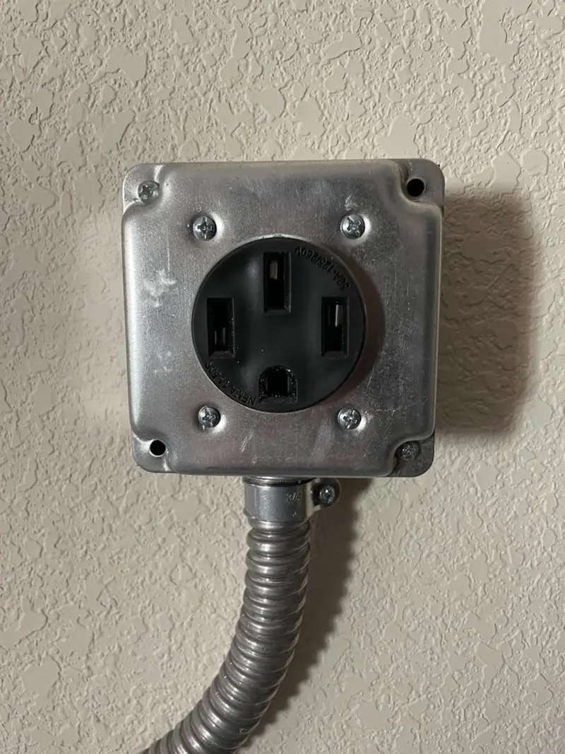 NEMA 14-50 outlet installed for Smart Home Electrical in Old Lycoming